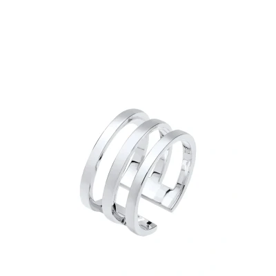 Image de Elli Basic Resizeable Bague, Femme, Taille: 54, Silberfarben