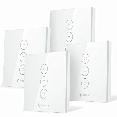 Image de 【Éteindre le LED】Interrupteur Volet Roulant Connecté WiFi, Etersky Interrupteur Compatible avec Alexa/Google Home, Intelligent Contrôle à Distance par APP, Timer et Partager