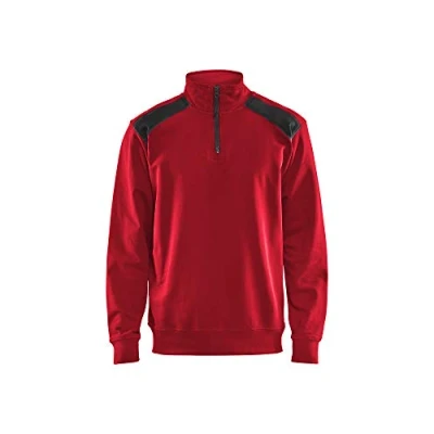 Image de Blaklader 33531158 DEMI ZIP 2 TONS, Rouge/Noir, taille M