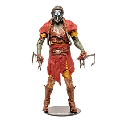 Image de Mortal Kombat Toys Figurine Kabal de 17,8 cm avec 22 pièces Mobiles, Collection Base À partir 14 Ans