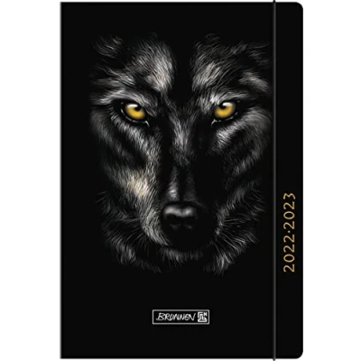 Image de Brunnen Agenda scolaire « Loup » 2022/2023 A6 1 page = jour : Sa. + So. sur une 1071710063 Motif