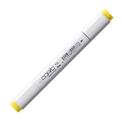 Image de COPIC Classic Y13, Lemon Yellow, Twin Marker avec Une Pointe Moyenne et Fine