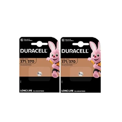 Image de 2 x Duracell 371/370 SR920 avec oxyde d&#039;argent (2 ampoules de 1 batterie) piles