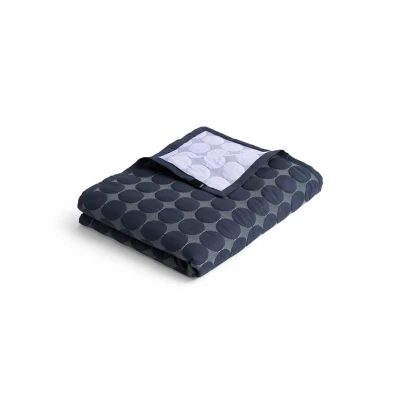 Image de HAY Couvre lit Mega Dot organic 260x260 cm Midnight blue