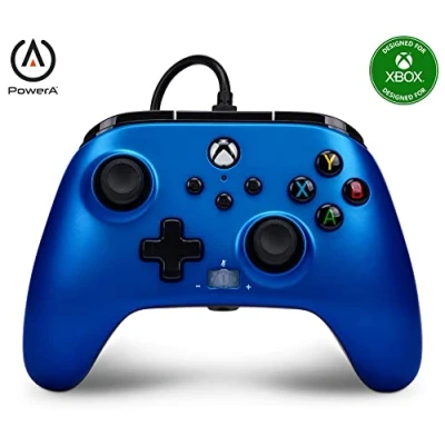 Image de Manette Câblée Améliorée Powera pour Xbox Series XS Sapphire Fade
