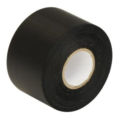 Image de GOCABLETIES Ruban adhésif isolant électrique noir 50 mm x 33 m Résistant, autocollant Protèger, regrouper, réparer des câbles 1 rouleau