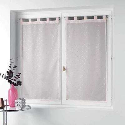 Image de douceur d&#039;interieur 1626547 Paire, Polyester, Rose, 2 x 60 160 CM