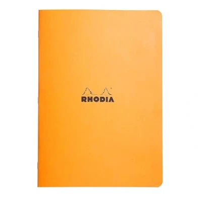 Image de RHODIA 119164Cpack Un lot de 10 Cahiers Piqués Orange A4 Petits Carreaux 96 pages Papier Clairefontaine Blanc 80 g/m² Couverture en Carte Enduite Souple, Résistante et Imperméable