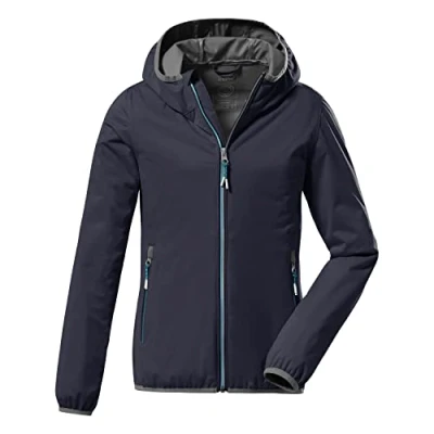 Image de Killtec Girl&#039;s Veste softshell à col montant, compressible KOS 164 GRLS SFTSHLL JCKT, blue anthracite, 140, 38362 000