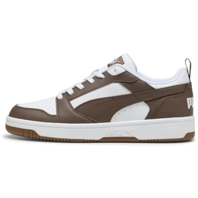 Image de PUMA Mixte Rebound V6 Low Basket, Gomme Plate Bronze Blanc, 47 EU