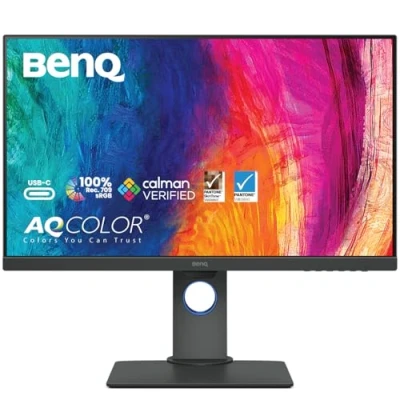 Image de BenQ PD2705Q Moniteur design (Technologie AQCOLOR, 27 pouces, QHD, IPS, Chargement USB C, DP / HDMI, KVM, Hauteur réglable) Compatible avec MacBook