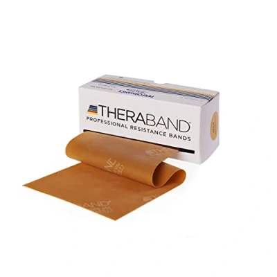 Image de Thera Band b Bande de Résistance Doré (max. stark/gold) 5.50 m