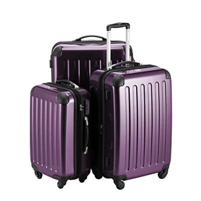 Image de HAUPTSTADTKOFFER Alex Set de 3 pièces (55 cm, 65 75 cm), Valises rigide, Trolleys, 4 rudeas, Violet