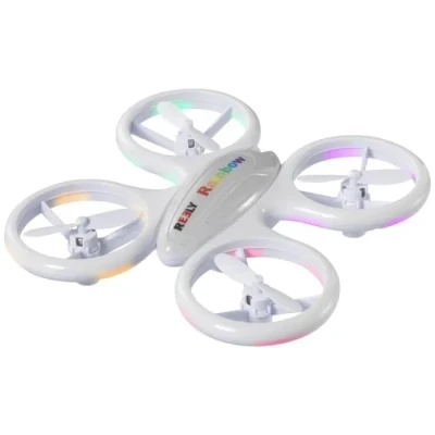 Image de Drone quadricoptère débutant Reely RAINBOW Blanc LED coloré Caméra intégrée