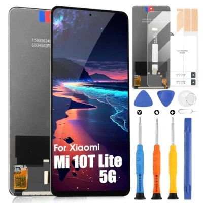 Image de LCD Écran pour Xiaomi Mi 10T Lite 5G Display Screen M2007J17G Digitazer Tactile Remplacement Assemblée avec Outils(6,67&quot;, Pas 5G)