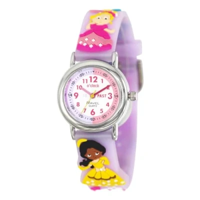 Image de Ravel Montre pour Enfant Apprendre à Lire l&#039;heure Quartz analogique R1513.99 Chiens Bleus