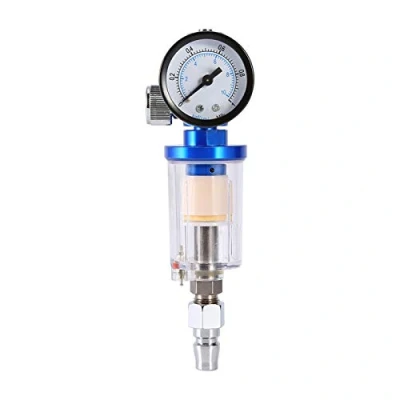 Image de séparateur d&#039;eau de pistolet pulvérisation peinture Jauge régulateur d&#039;air pneumatique + filtre à huile en ligne a