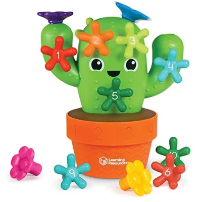 Image de Learning Resources Carlos le cactus pour compter, jouets de la petite enfance, motricité fine, éducatifs, 16 pièces, 18 mois