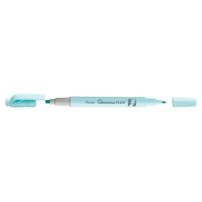 Image de Pentel SLW11P SE Illumina Flex Surligneur avec double pointe pour surligner, souligner, surligner et accentuer la forme du stylo Bleu clair
