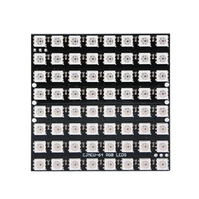 Image de Sun3drucker 1 panneau matriciel CJMCU 8 x 64 LED WS2812 5050 RVB avec pilotes intégrés pour Arduino et Raspberry Pi