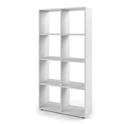 Image de Vicco Meuble de Rangement Cube Scutum, Blanc, 72 x 143 cm