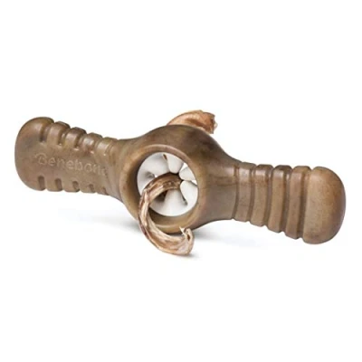 Image de Benebone Indestructible Interactive Pawplexer Dog Chew Toy for Aggressive Chewers, Long Lasting Tough Boredom Breaker Dogs, Real Bacon Flavour, Medium Made in The USA.