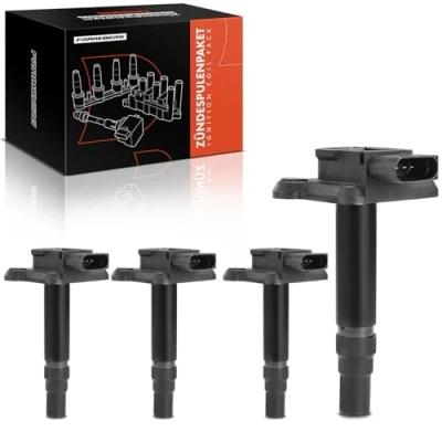 Image de Frankberg 4x Bobines d&#039;allumage Compatibles avec A3 A6 Golf IV A8 TT Leon New Beetle S.h.a.r.a.n A.l.h.a.m.b.r.a Octavia I Cordoba Ibiza II Toledo Remplacer# 06B905115
