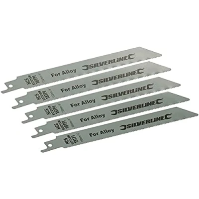 Image de Silverline 456919 Ensemble 5 lames de scie sabre 18 TPI 150 mm