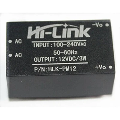Image de Lot de 5 modules d&#039;alimentation Hi Link HLK PM12 AC DC 220 V à 12 3 W Buck Step Down Convertisseur intelligent Commutateur domestique UL/CE