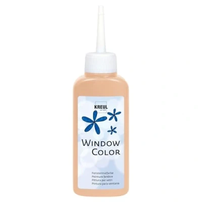 Image de Kreul 42733 Window Color Rose pêche 80 ML, Peinture pour vitres à Base d&#039;eau, structurée, Verre, Miroir, carrelage et Autres Surfaces Lisses, 640932, Pink