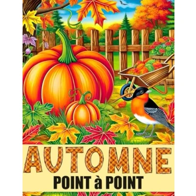 Image de Automne Point à Point: Points relier en Grands Caractères Pour Adultes et Seniors