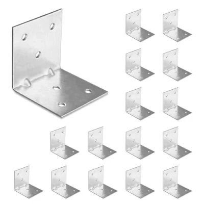 Image de OMIDEAS 15 x Equerre d&#039;assemblage (50 50 1.5) de Fixation Angle Droit Support en forme L, Équerre 90 Degrés Acier, Coin