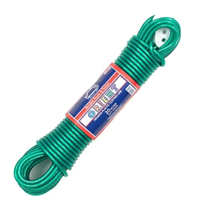 Image de EVERLASTO Corde à Linge en PVC de qualité 30 m Épaisseur 4,8 mm Différentes Couleurs (Vert)