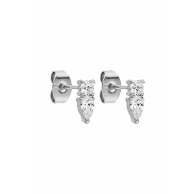 Image de Purelei® Boucles d&#039;oreilles Eternal Flame Zircon scintillant pour femme Acier inoxydable plaqué or 18 carats 3 x 8 mm Parfait les looks d&#039;oreille curated Or/argent/or rose, Normal