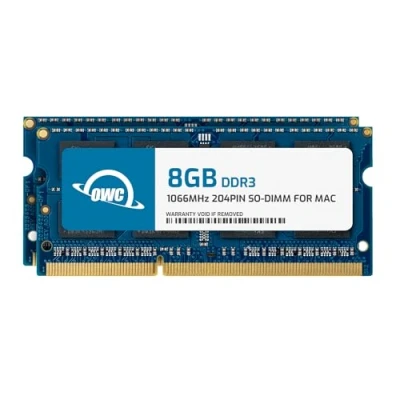 Image de OWC 16 Go (2 x 8 Go) DDR3 PC8500 ECC Non 1066 MHz 204 Broches du Module mémoire So DIMM (8566DDR3S16P), pour 2010 MacBook Pro, MacBook, Mac Mini et iMac 2009