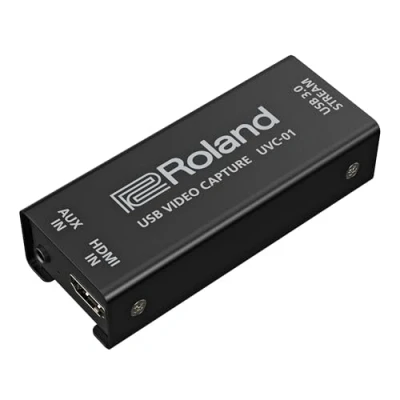 Image de UVC 01 USB Video Capture Roland Plug &amp; Play pour enregistrer et streamer facilement Encodeur vidéo HDMI vers 3.0 HD 1080p non compressé en 60 FPS