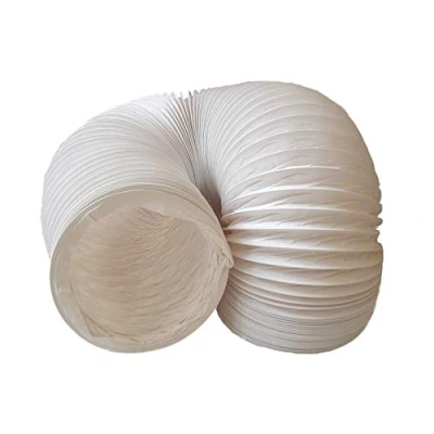 Image de Daniplus Tuyau d&#039;évacuation d&#039;air en PVC flexible, diamètre : 150 mm, longueur 5 m, pour climatisation, sèche linge, hotte