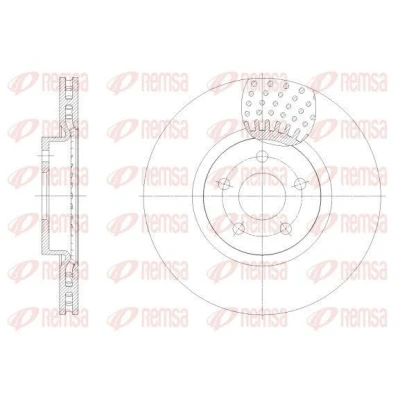 Image de REMSA Disque de frein FORD: Transit Connect V408 Van, Tourneo / Grand Break, Mk2 Break 62549.10 2252905