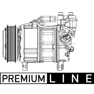Image de MAHLE ORIGINAL ACP 599 000P Compresseur De Climatisation 6VS14ec 12V R1234yf, R134a avec embrayage magnétique MINI: 3/5 portes, Countryman, Clubman