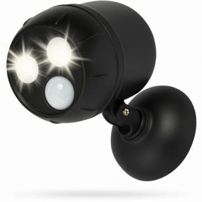 Image de Proxinova Lampe Detecteur de Mouvement Exterieur, Eclairage LED a pile, Projecteur Sans Fil, Spot 1000 Lumen, Tête rotative à 360 , éclairage Mural d&#039;extérieur