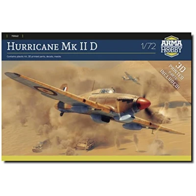 Image de Arma Hobby Kit de modèle d&#039;assemblage fabriqué en plastique Hurricane Mk II D (70062) échelle 1/72