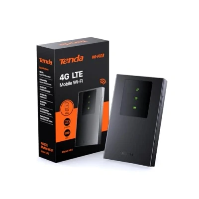 Image de Tenda Routeur 4G SIM Portable, Hotspot Mobile, Pocket WiFi 6 AX300, MiFi LTE CAT4 150Mbps, Batterie Rechargeable 2100mAh, USB C, WPA3, Compatible avec Nano Carte, Plug et Play (MF3)