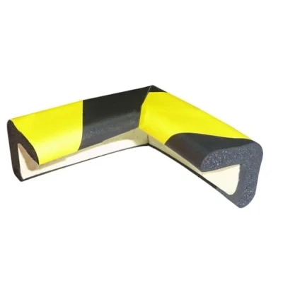 Image de Protection de coins en mousse 75mm noir/jaune