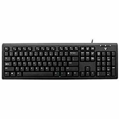 Image de Clavier USB noir TUV GS KU200GS DE V7 Allemand QWERTZ Filaire