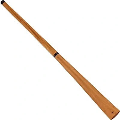 Image de Sonic Energy Sliced Pro Didgeridoo instrument de voyage avec mécanisme à vis accordé en Ré acajou, naturel (DDPROFNTD)