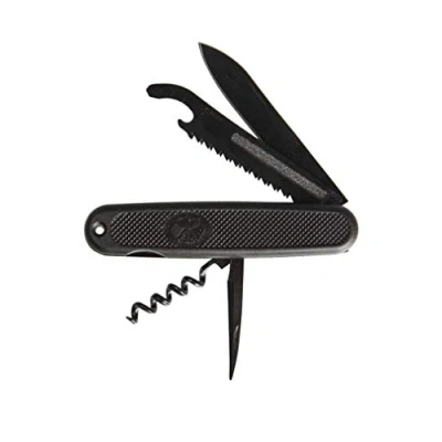 Image de Couteau de Poche Multifonctions Noir Miltec