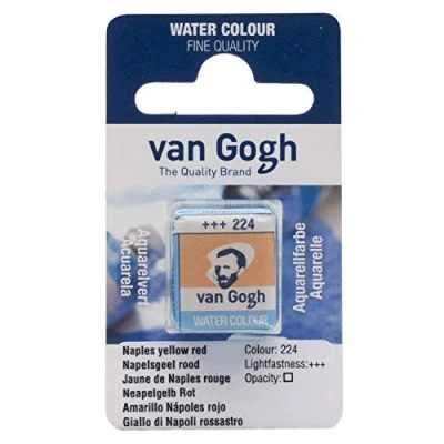 Image de Van Gogh Peinture à l&#039;eau, demi godets, Jaune de Naples rouge 224