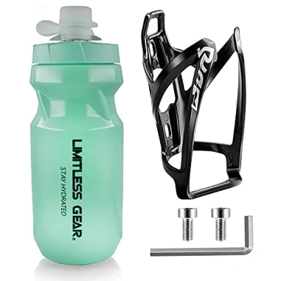 Image de Osigei Porte gourde de vélo 595 g Avec support léger et vis Sans BPA Idéal pour route, VTT électrique Vert