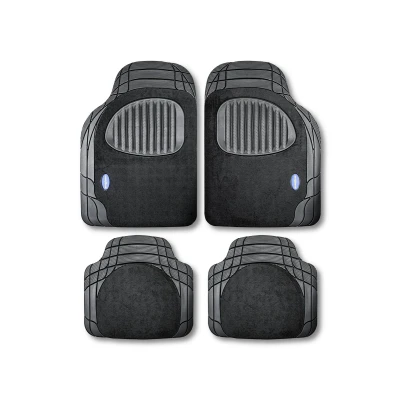 Image de Goodyear GOD9024 Ensemble de tapis sol PVC, Caouchouc textilé avant et arrière noir Adaptation universelle