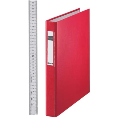 Image de Leitz 42120025 Standard Classeur à anneaux Format A4 polypropylène 4 D 25 mm Rouge
